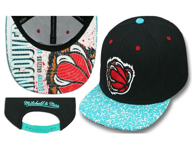 Memphis Grizzlies Black Snapback Hat LS